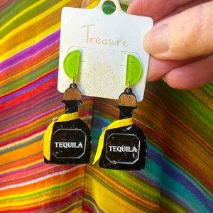 Tequila and Lime Pierced Earrings